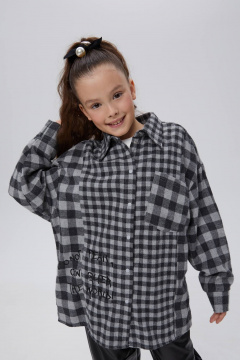 Рубашка в клетку для девочки на каждый день Bell Bimbo 243107 клетка - фото 1