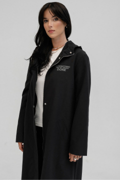 Демисезонный плащ-жакет на молнии и капюшоном JRSy 2428 - фото 3