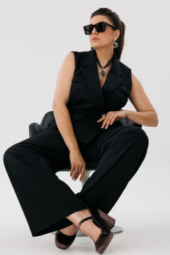 Демисезонный брючно-жакетный костюм с ремнем Anelli 1487 - фото 4