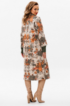 Демисезонное пальто полуприлегающего силуэта из костюмной ткани Urs 24-379-1 - фото 2