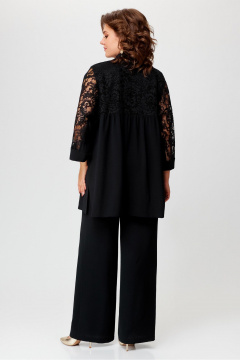 Комплект брюк жакета и топа свободный стиль Svetlana-Style 2025 черный - фото 2