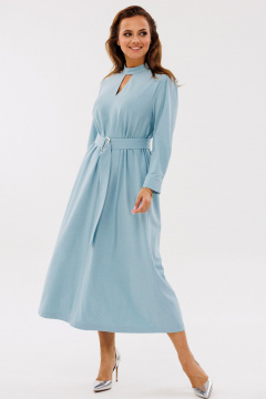 Демисезонное платье А-силуэта с нагрудными швами и поясом Angelina & Сo 1141 - фото 5