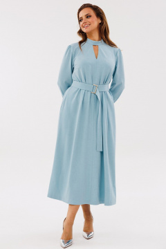 Демисезонное платье А-силуэта с нагрудными швами и поясом Angelina & Сo 1141 - фото 4