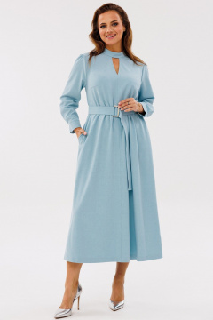 Демисезонное платье А-силуэта с нагрудными швами и поясом Angelina & Сo 1141 - фото 3