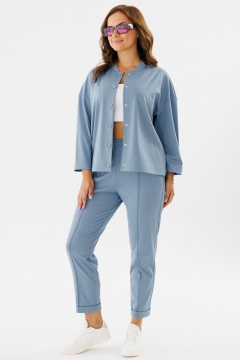 Демисезонный спорт-шик брючный комплект из трикотажа Angelina & Сo 1146 - фото 5