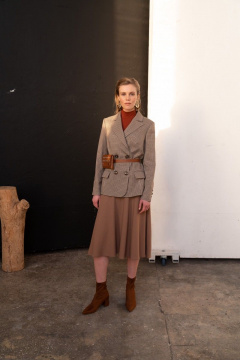 Юбка из костюмной ткани с застежкой в среднем шве AG Green G372/8 - фото 1