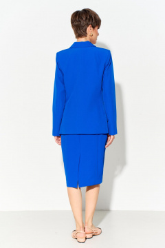 Жакет с рельефами и карманами из текстиля с подкладкой FOXY FOX 1620 васильковый - фото 3