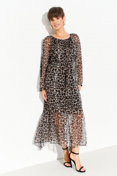 Легкое платье свободного силуэта из шифона на подкладке FOXY FOX 1643 - фото 3