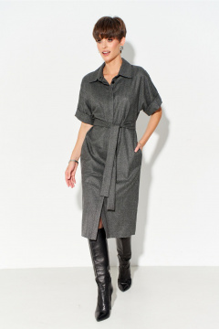 Платье-рубашка полуприлегающего силуэта из натуральной ткани FOXY FOX 1666 - фото 1