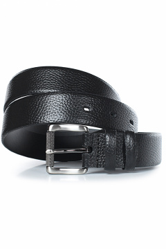 Ремень из натуральной кожи на каждый день Galanteya 22324.24с850к45 2р черный - фото 1