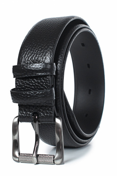 Ремень из натуральной кожи на каждый день Galanteya 22324.24с850к45 2р черный - фото 2