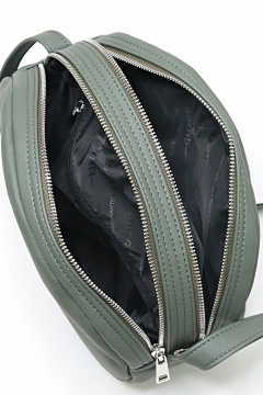 Зеленая сумка на два отделения из экокожи Galanteya 23723.23с1094к45 хаки - фото 5