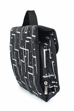 Несессер текстильный черный с объемным дизайном Galanteya 9407.24с716к45 черно-белый - фото 4