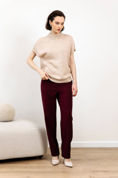 Демисезонный жилет oversize из вязаной пряжи Romgil РВ0096-ШЕ5 светлый_опаловый - фото 4