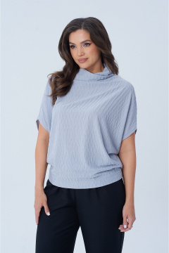 Блуза oversize с вырезом лодочка и рукавом ¾ AXXA 141 В - фото 3