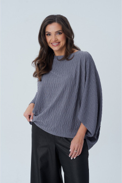 Блуза в стиле oversize с вырезом лодочка и рукавом ¾ AXXA 142 - фото 1