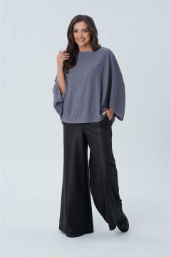 Блуза в стиле oversize с вырезом лодочка и рукавом ¾ AXXA 142 - фото 3