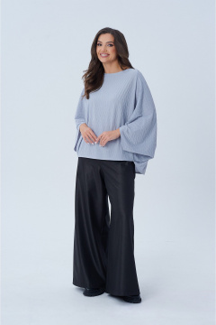 Блуза оверсайз с вырезом лодочка и спущенными плечами AXXA 142 А - фото 2