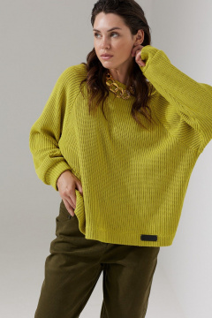 Зауженные брюки хаки из хлопкового полотна MG Wear 4124 хаки - фото 3