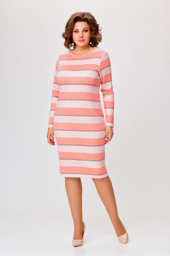 Миди платье из вискозы и трикотажа с принтом Swallow 770.1 - фото 1