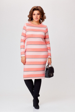 Миди платье из вискозы и трикотажа с принтом Swallow 770.1 - фото 2