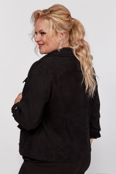 Жакет свободного кроя из вельвета с декоративными пуговицами Algranda А4013 - фото 4