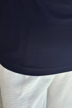 Майка из трикотажа с полуприлегающим силуэтом LindaLux 1-194 топ_синий - фото 3