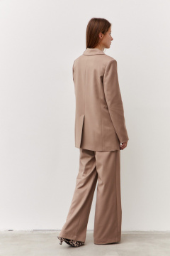 Жакет деловой классический из текстиля Luitui R3014 бежевый - фото 2