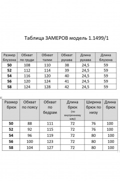 Комплект блузка и брюки свободного силуэта для демисаона Matini 1.1499 - фото 4