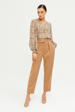 Брюки бежевые универсальные для демисаона Noche mio 4.865 - фото 1