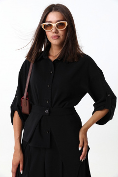 Демисезонный комплект из рубашки и широких брюк LM М98 - фото 3