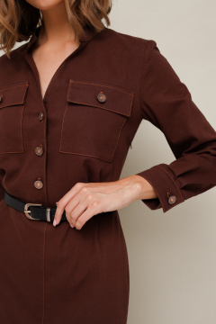 Джинсовое платье с разрезом и ремнем PUR PUR 11-274/6 - фото 2