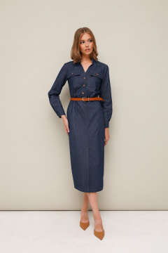 Джинсовое платье с накладными карманами PUR PUR 11-274/7 - фото 3