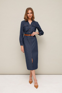 Джинсовое платье с накладными карманами PUR PUR 11-274/7 - фото 1