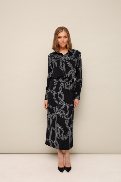 Костюм из блузки и юбки на запах PUR PUR 11-319 - фото 3