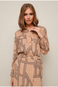 Костюм блузка и юбка на запах в демисезонной ткани PUR PUR 11-319/1 - фото 4