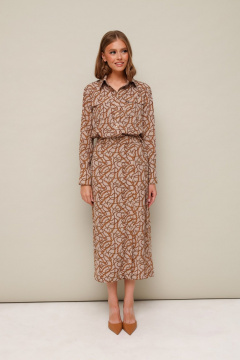 Демисезонный костюм блузка и юбка на запах PUR PUR 11-319/2 - фото 3