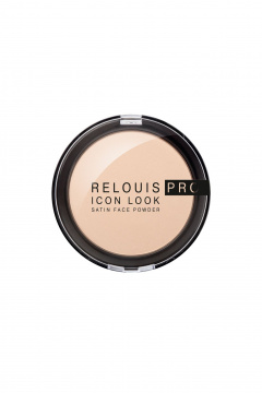 Компактная бежевый сатиновый тональный праймер компании RELOUIS Relouis RELOUIS PRO Icon Look Satin Face Powder 005 - фото 1