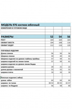 Спортивный костюм из трикотажа и плащевки жакет и юбка БагираАнТа 976 - фото 5