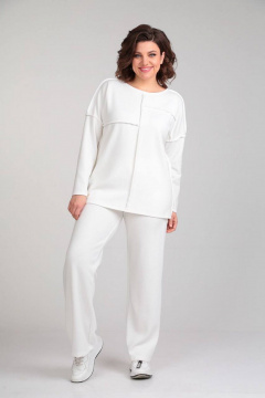 Стильные джемпер и брюки из трикотажного полотна Диомант 2017 экрю - фото 2