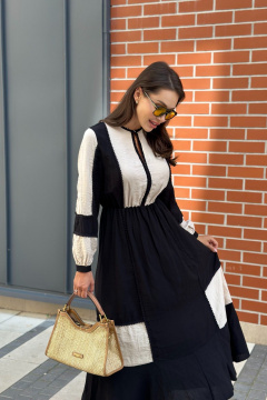 Платье с эффектным вырезом и изящной отделкой Pavlova 176 - фото 5