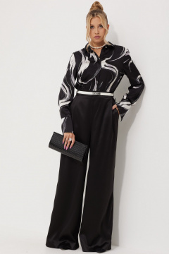 Комбинезон AMUARt 1017-2 черный-белый - фото 5