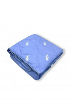 Круглогодичное синее стеганое одеяло из бязи СонМаркет Одеяло зимнее Лебяжий пух Бязь (Премиум) - фото 1