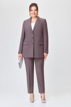 Платье с воланами и вырезом капля из текстиля DaLi 3617.1 марсала - фото 1