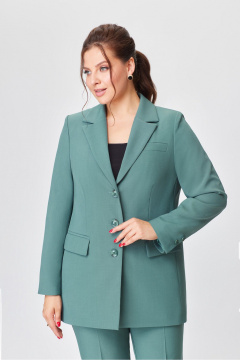 Деловой брюки и жакет из текстиля с длиной 102 см DaLi 3617.1 морская_волна - фото 1