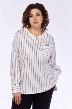 Блуза с рукавами со складками и нагрудным карманом из текстиля Jurimex 3194 - фото 1