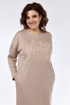 Платье прямого силуэта из трикотажного полотна с вышивкой Jurimex 3193 - фото 3