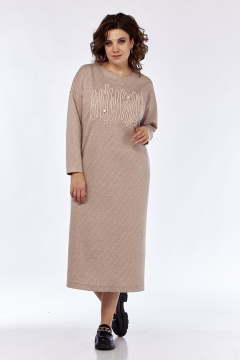 Платье прямого силуэта из трикотажного полотна с вышивкой Jurimex 3193 - фото 1