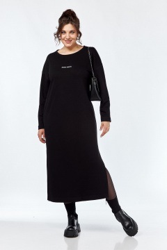 Платье прямого силуэта с рисунком и разрезами Jurimex 3160 - фото 2