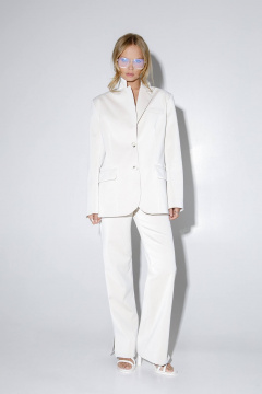 Оверсайз жакет из экокожи с анималистичным принтом PiRS 5309 светло-бежевый - фото 2